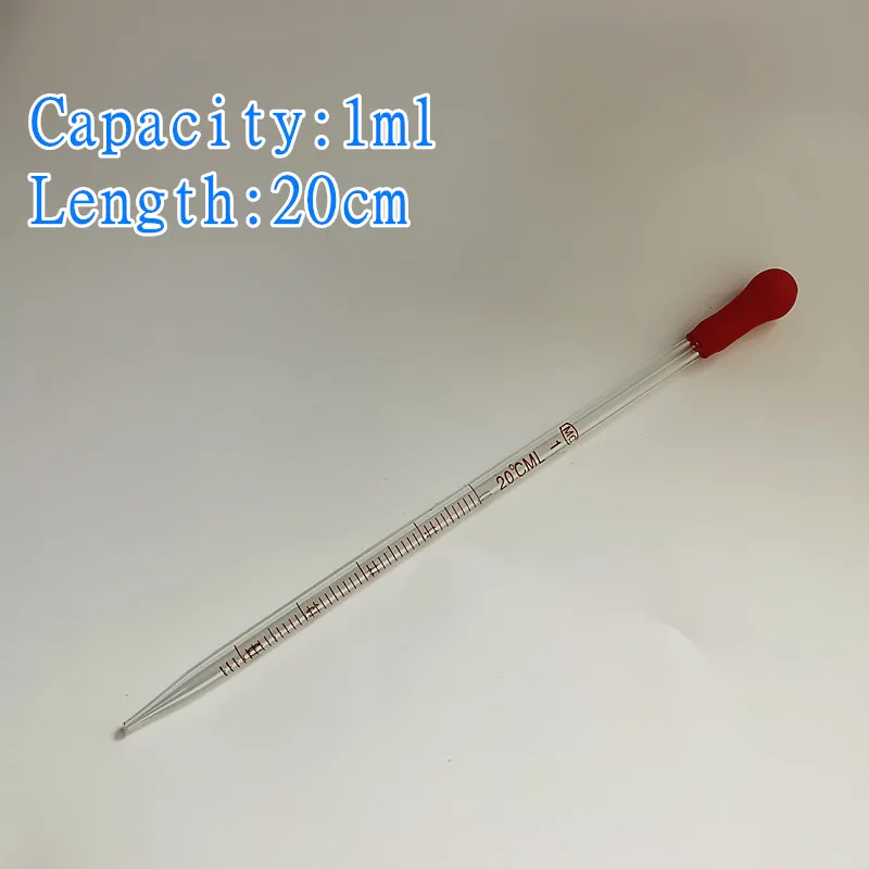 2pcs 4pcs Glass Glass Dropper with Scale Line,Chemical Laboratory Glass Pipette with Rubber Head