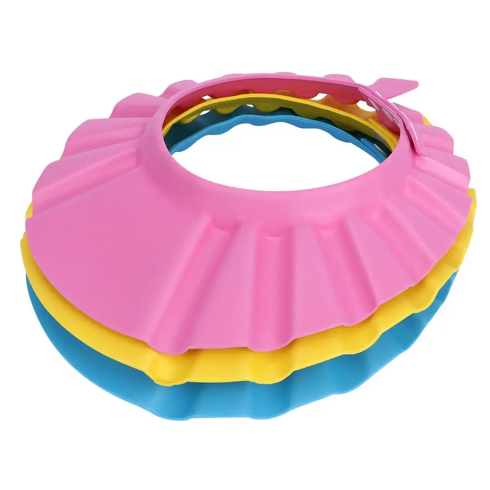 Adjustable Baby  Shampoo Hat Shower Cap Bathing Wash Hair Shield
