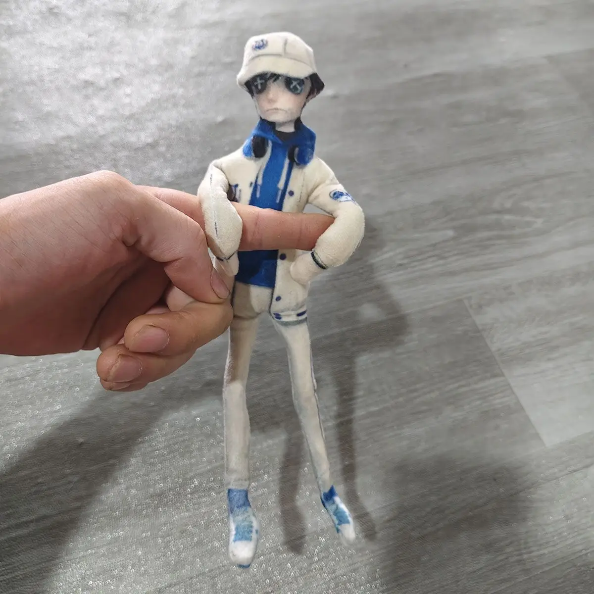 Muñeco de peluche suave mercenario: Identity V Joseph & Ripper - Figura de acción de esqueleto de alambre poseable, accesorio de cosplay