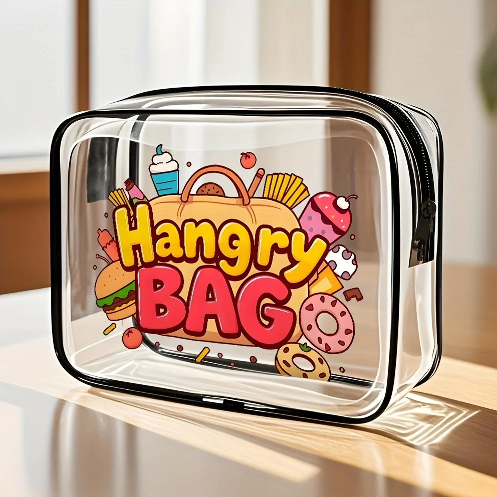 

1pc Clear Makeup Bag Large Capacity PVC Travel Toiletry Pouch Zipper Cosmetic Organizer Transparent Wash Case Women Gift