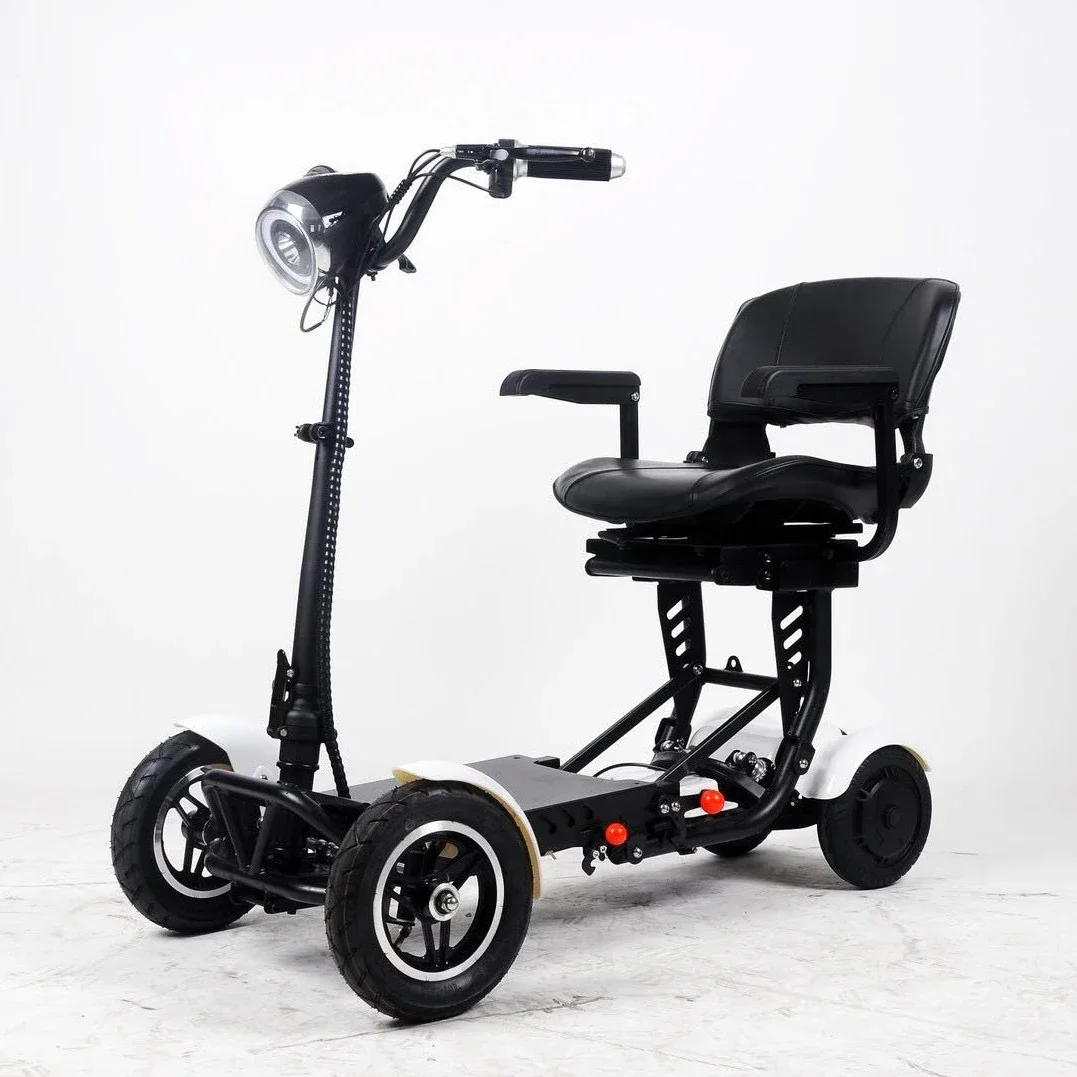 KSM-905B Foldable Portable 4 Wheels Electric Scooter Lightweight Disabled Mobility Scooter for Elderly