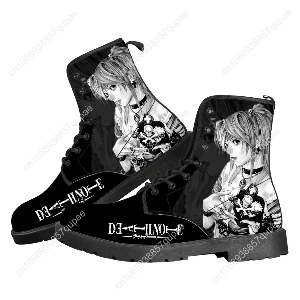 Death Note Flat Boots Cartoon Anime Lovely Men Women Teenager Shoes Casual Outdoor Footwear High Quality Couple Customized Shoe