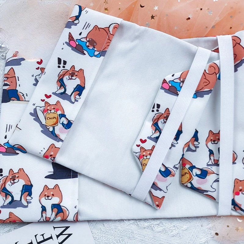 【Cute Chaigou】Original Handmade A5A6 Notebook Covers Protector Book Sleeve Crafted Fabric Products Diary Cover,in Stock