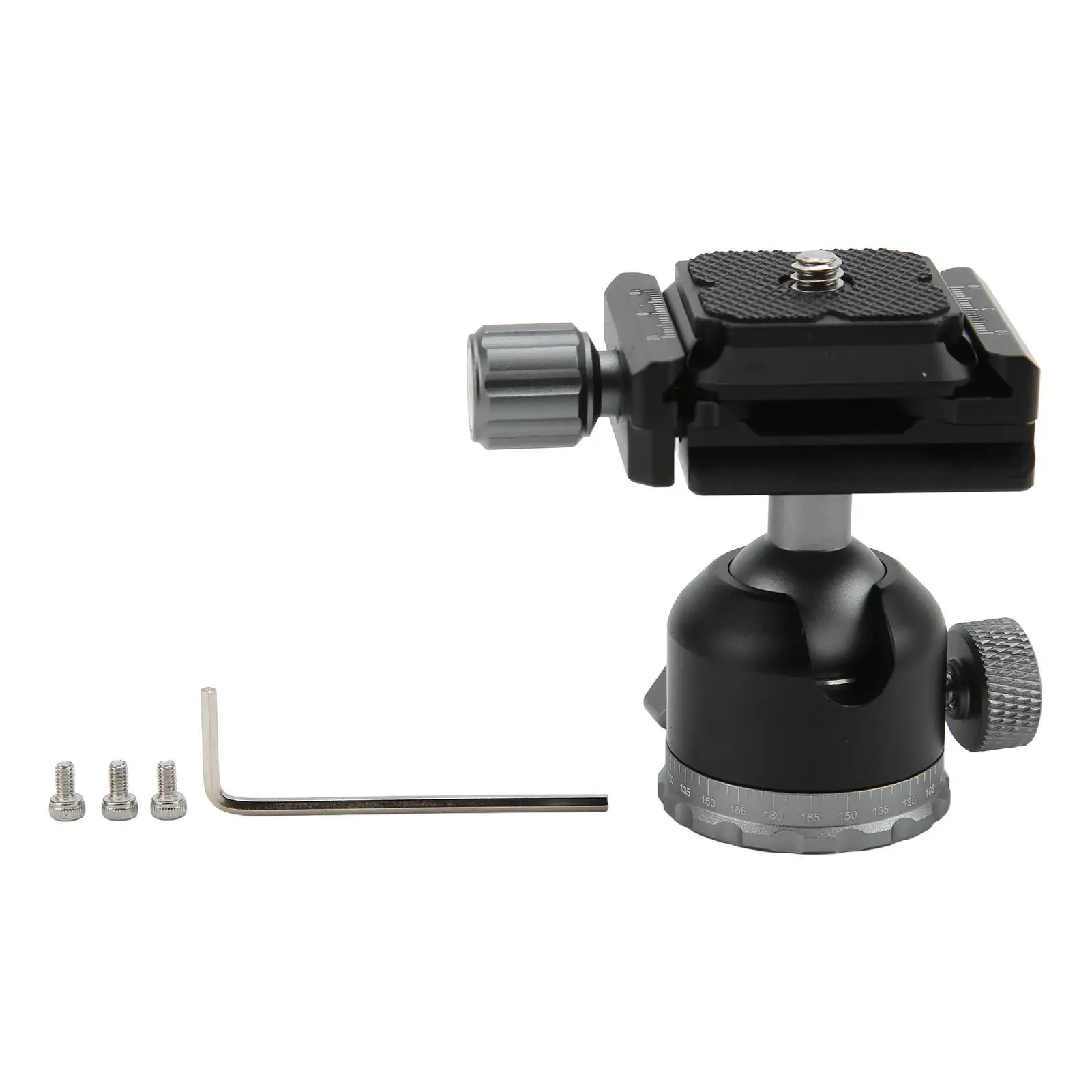 360° Mini Ball Head with Quick Release Plate & 3/8 Screw - Panoramic Photography Accessory