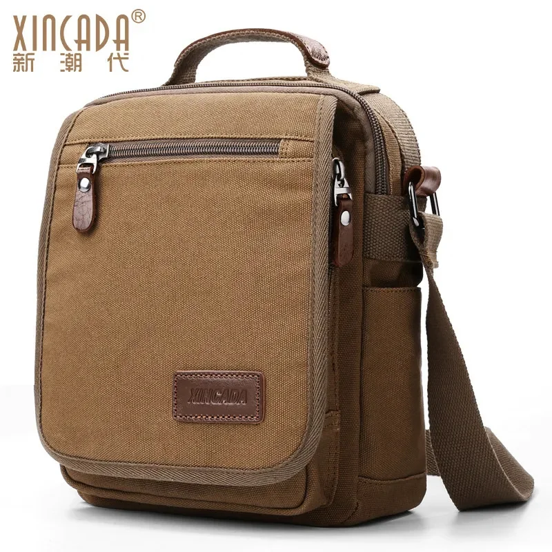 Mens Bag Messenger Canvas Shoulder s Travel Man Purse Crossbody s for Work Business