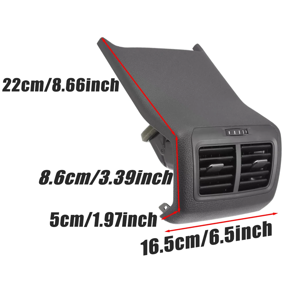 Rear Air Conditioning Outlet Center Armrest Air Vent Assembly for VW Golf 7 7.5 MK7 GTI GTE R-Line 2013 2014 2015 2016 2017-2020