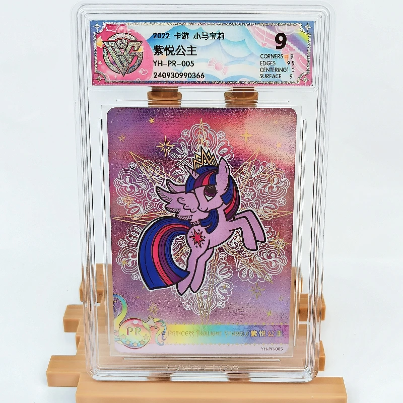 

KAYOU Genuine My Little Pony Card 9, классная карта PR CCG, Rating, Twilight Sparkle Pinkie Pie, редкая коллекционная карта аниме, игрушки в подарок