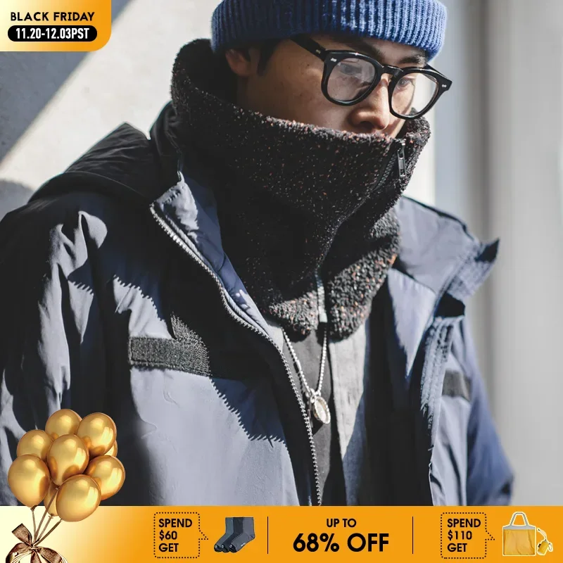 Maden في الهواء الطلق الرجال خمر الشتاء التدفئة وشاح دافئ البريدي نافاجو مطبوعة الصوف الرقبة تزلج تسلق الدراجات سنود وشاح الأوشحة #1