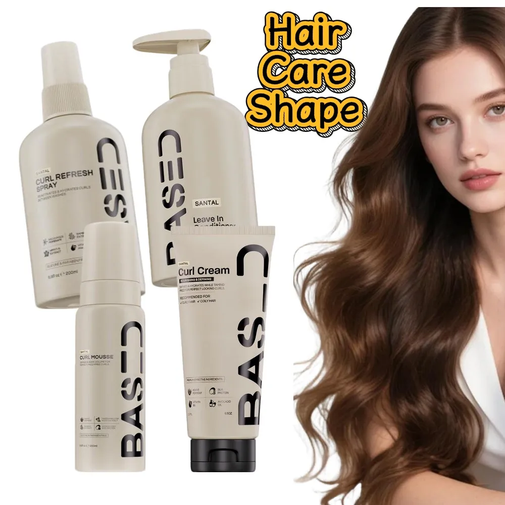 Curl Mousse Spray Conditioner Hair Cream Defining Cream Hydrating Nourishing Non Sticky Sea Salt Volumizing Curly Hair Care