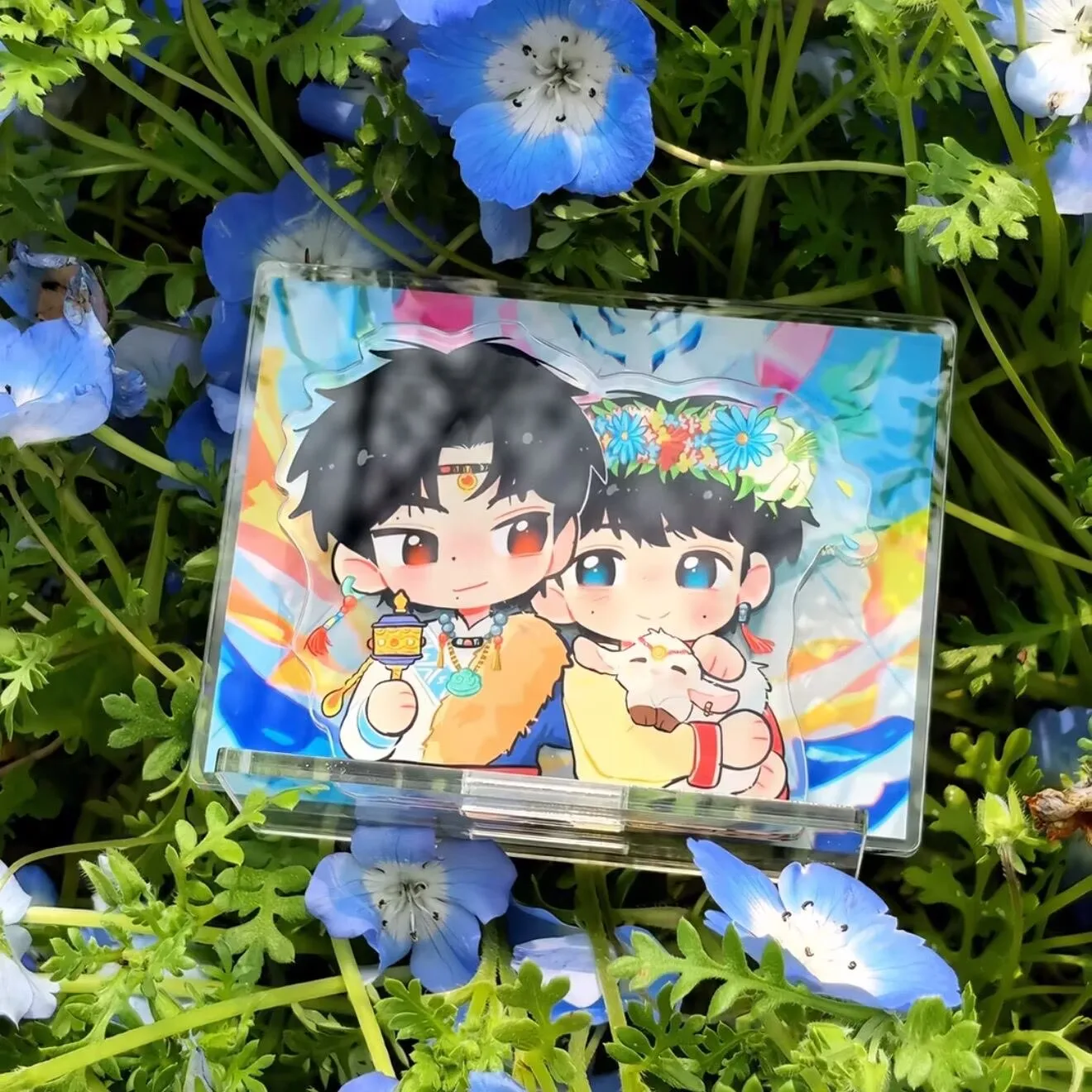 ZiYU TianXuning New Lei Peng  Q-version acrylic clock in stick,stand up sign Instagram photo clock in device, support gift