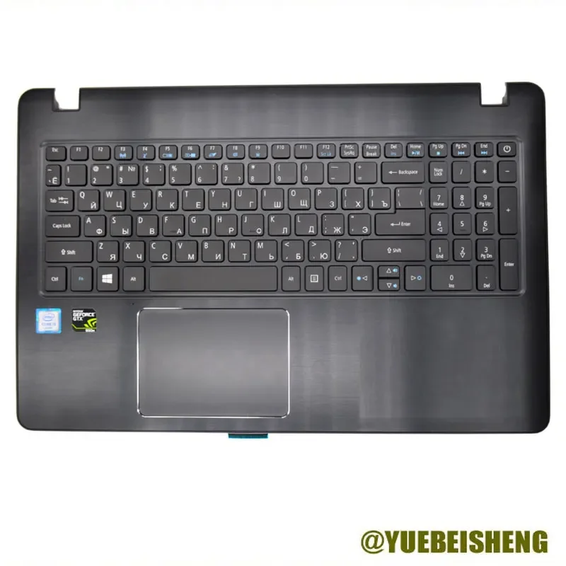 

YUEBEISHENG NEW FOR ACER F5-573G F5-572G E5-573G 573 532G 557U V5-591 plamrest RU Russian keyboard w/ touchpad Backlit