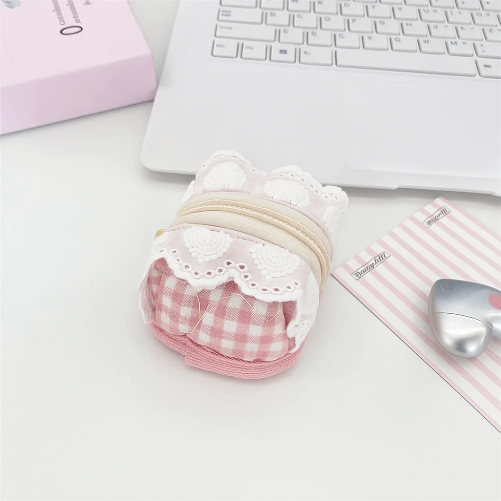 Mini portamonete portatile multifunzionale Borsa per imballaggio di gioielli adorabile Borsa per rossetto piccola Porta carte Borsa per auricolari in pizzo Quotidiano