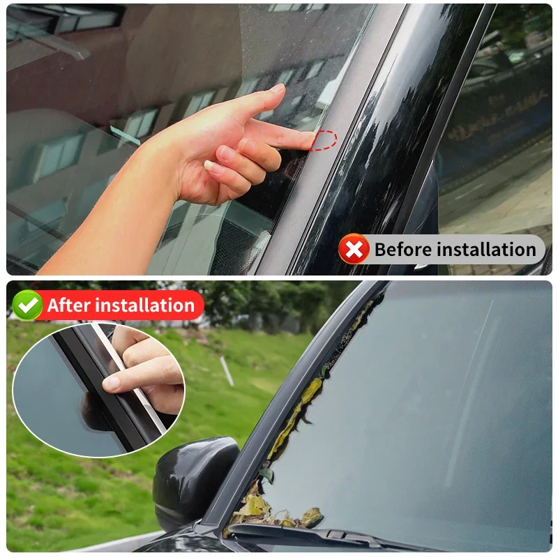 For Toyota Land Cruiser LC300,Lexus LX600 2021-2026 Windshield strip,Seal Shock absorption glass guide groove Sound insulation