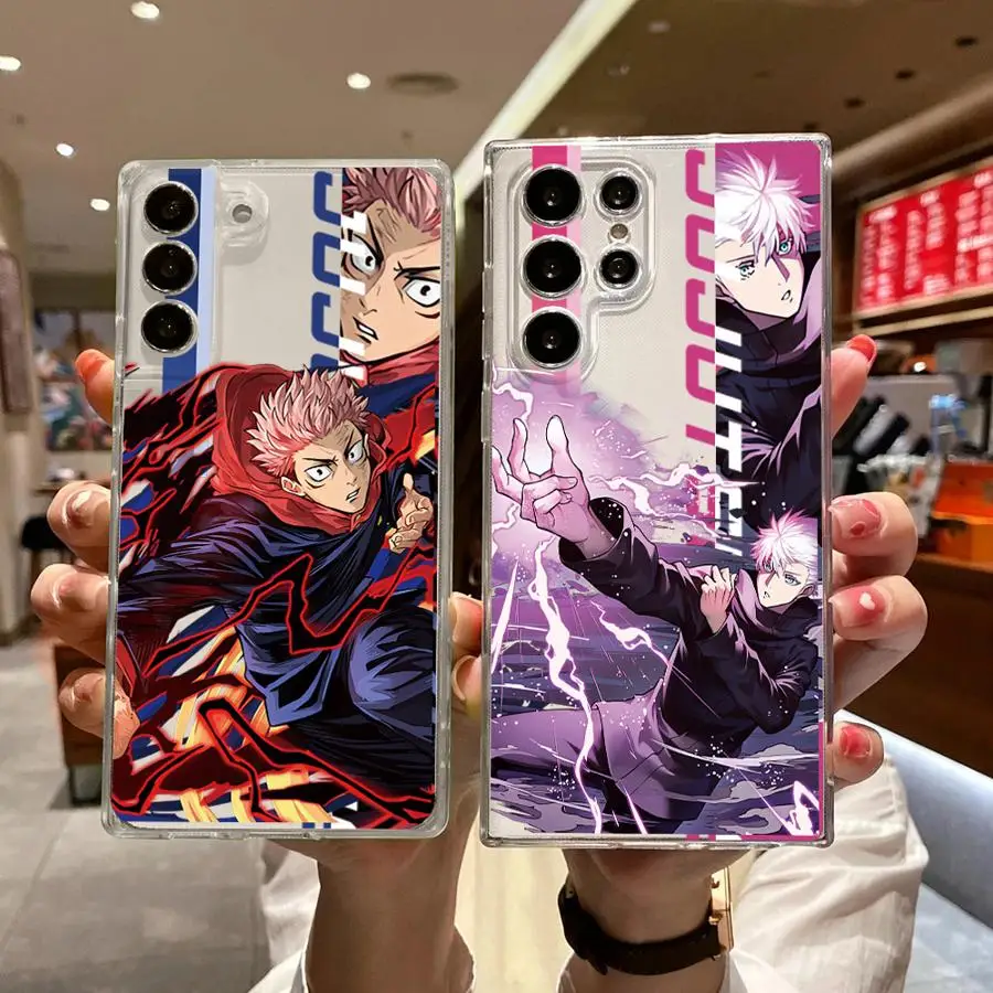 Jujutsu Kaisen Phone Case for Galaxy S20 S21 S22 S23 S24 S25 Plus S21 S22 S23 S24 S25 Ultra S20 S21 S23 FE Note 20 Ultra 10Plus