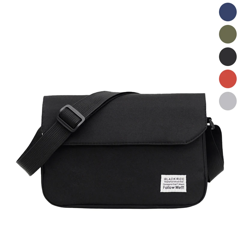 Multi Pockets Men's Shoulder Bag Lightweight Messenger Bag for Women Unisex Large Capacity Crossbody Bag Japanese College Style