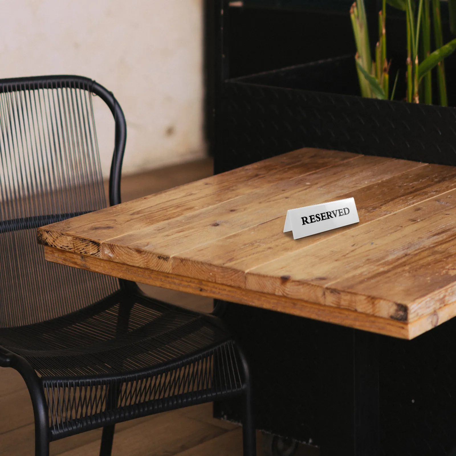 2Pcs Reserved Signs No Smoking Alert Reserved Seating Signs for Wedding Banquet Church Restaurant Reservation Sign