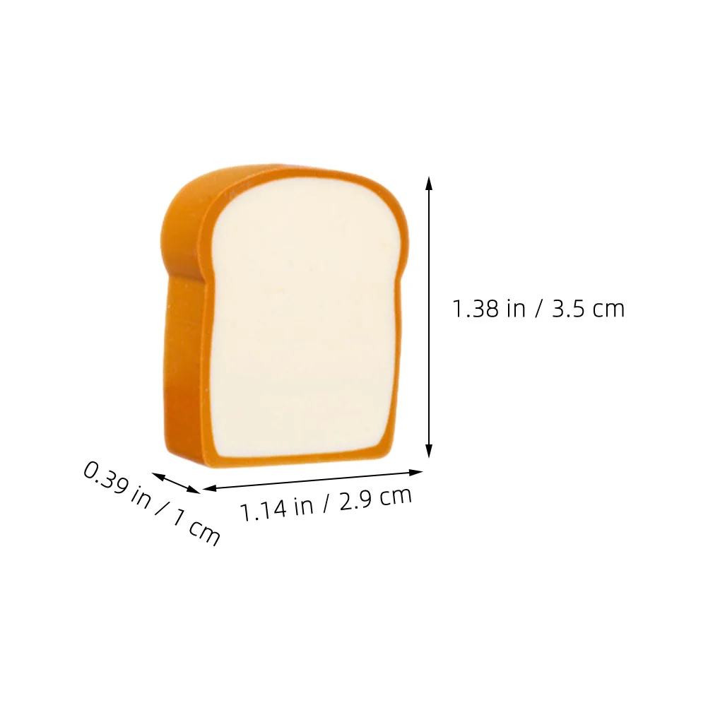 

16Pcs Mini Toast Erasers Delicate Bread Shaped Erasers for Writing Correction Drawing Portable Stationery Kids Easter Egg