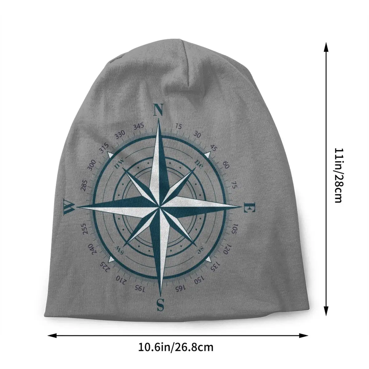 Nautical Compass Skullies Beanies Caps For Men Women Unisex Fashion Winter Warm Knit Hat Adult Anchor Boat Bonnet Hats