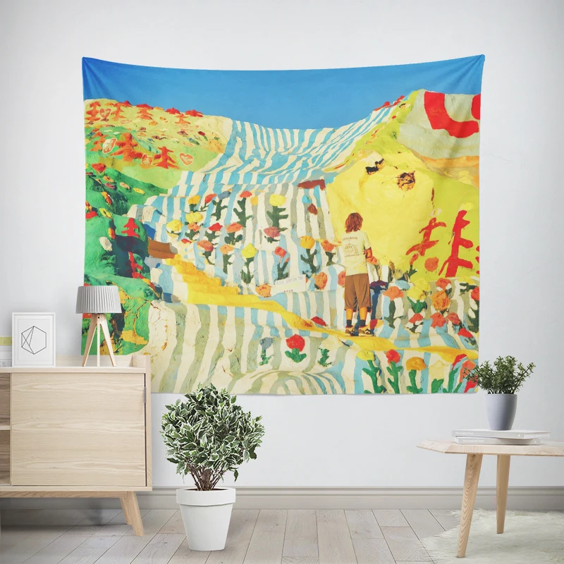 Home decoration Colorful Animal Scenery room decor wall tapestry aesthetic bedroom aesthetic wall art large fabric wall tapestry