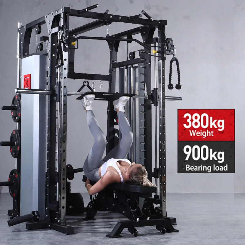 banco de empuje, equipo de Fitnes,Smith machine Dispositivo de entrenamiento integral