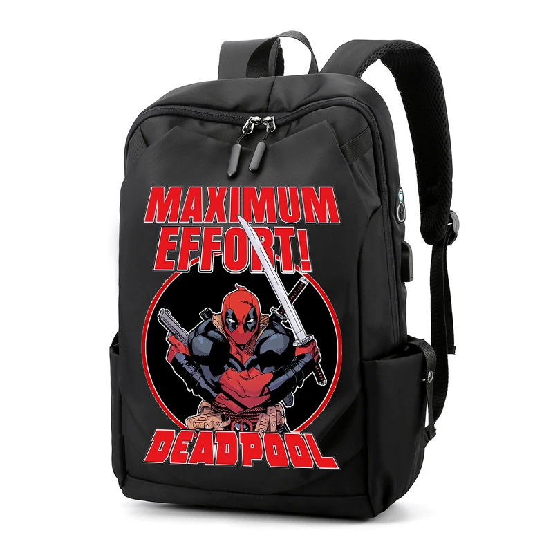 New Deadpool and Wolverine School Bags Cartoon Printed Kids Backpacks Large-capacity Children School Backpack Birthday Gifts