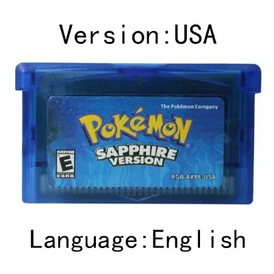 GBA-Spiel Pokemon-Serie Videospiel-Kassette Konsolenkarte Pokemon Emerald FireRed Ruby LeafGreen Sapphire Mehrsprachig