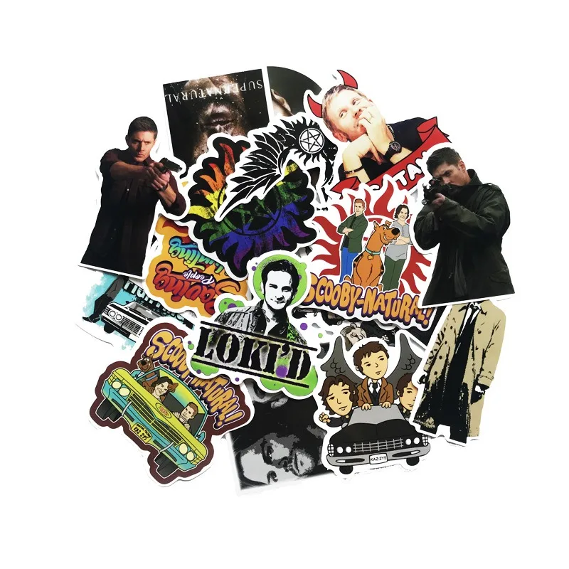 50pcs ‌Supernatural Cartoon Stickers Luggage Water Cup Stationery Car Mobile Phone Laptop Refrigerator Decorative Stickers image 4