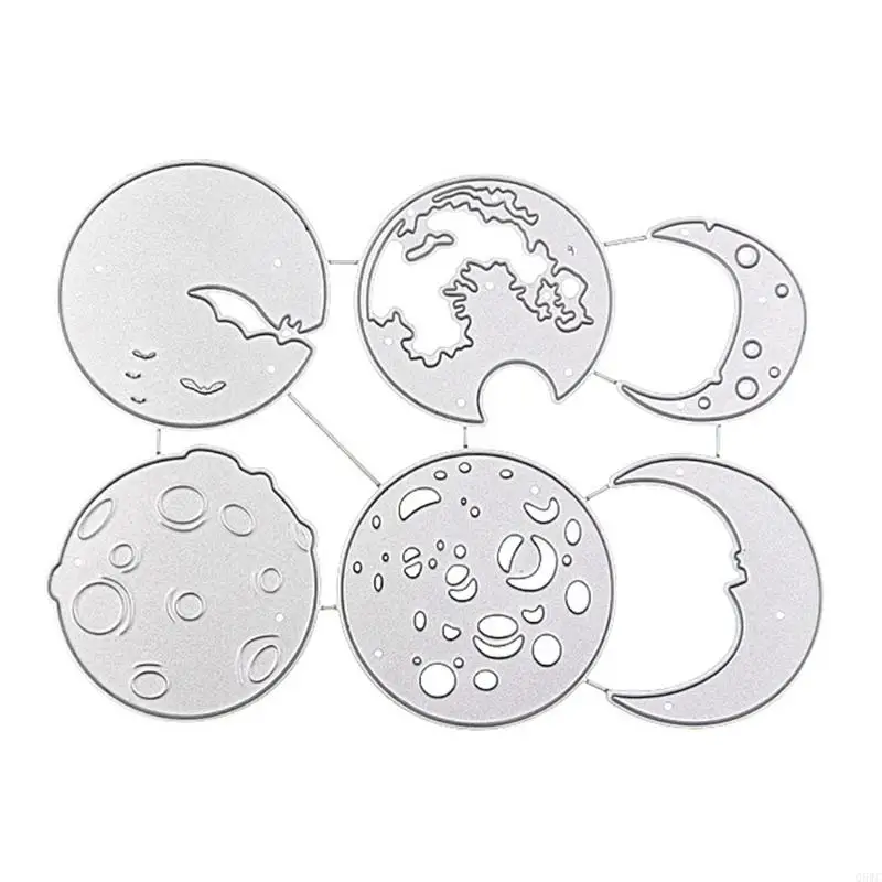 

for Sun Moon Metal Cutting Dies Stencil Scrapbooking DIY Album Stamp Paper Card Embossing Decor Craft Q5WC