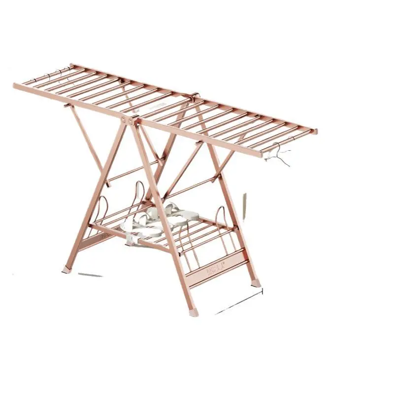 

drying rack, floor, folding, indoor, household, aluminum alloy, balcony drying rack