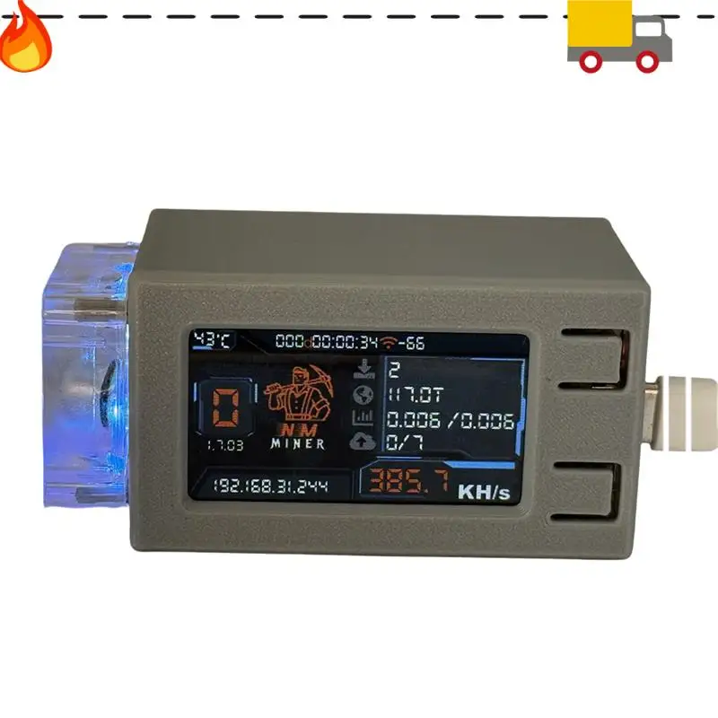 

Discount-NM Miner 390KH/S Nerd Miner Nerdminer V2 Pro Max Solo Bitcoin Crypto BTC Miner With RGB Cool Fan Lottery Miner