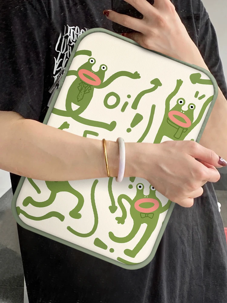 Cute Burger Inner Bag Storage Bag Cartoon Laptop Bag