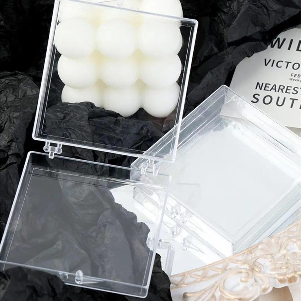 Nail Storage Box  High Durability   Fake Nails Container Clear Square Fake Nails Display Storage Box