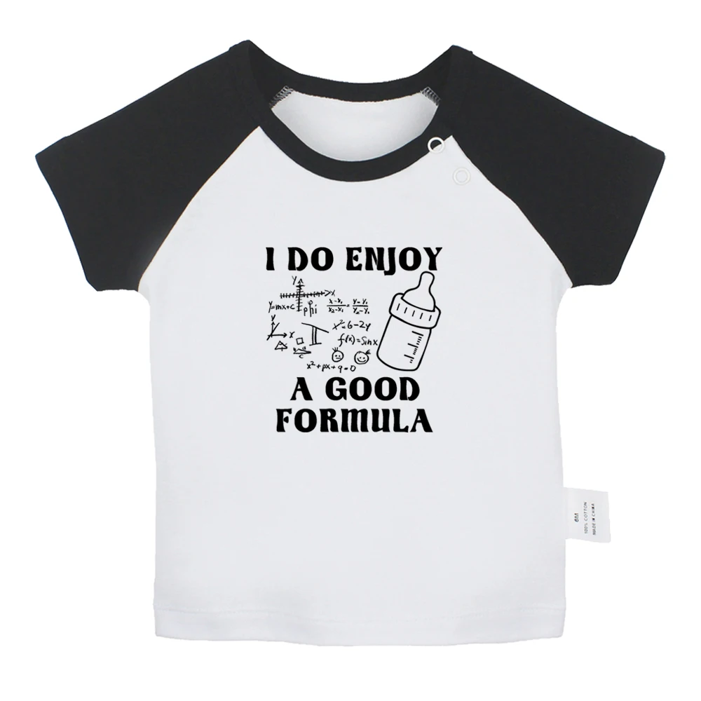 

I Do Enjoy A Good Formula Fun GraphicBaby T-shirts Cute Boys Girls Tees Infant Short Sleeves T shirt Newborn Clothes Kids Tops