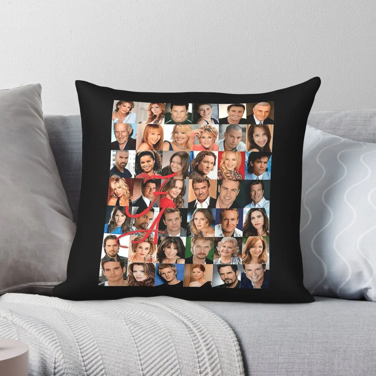 Young And The Restless Tv Square Pillowcase Polyester Linen Velvet Creative Zip Decor Home Cushion Cover