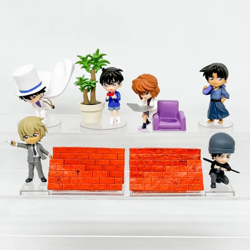 6 قطعة/المجموعة المحقق كونان صندوق أعمى اللعب مكتب ديكور تخزين أنيمي الشكل أنيتا هايلي كايتو كيدو ألعاب الدمى جمع الحلي #4