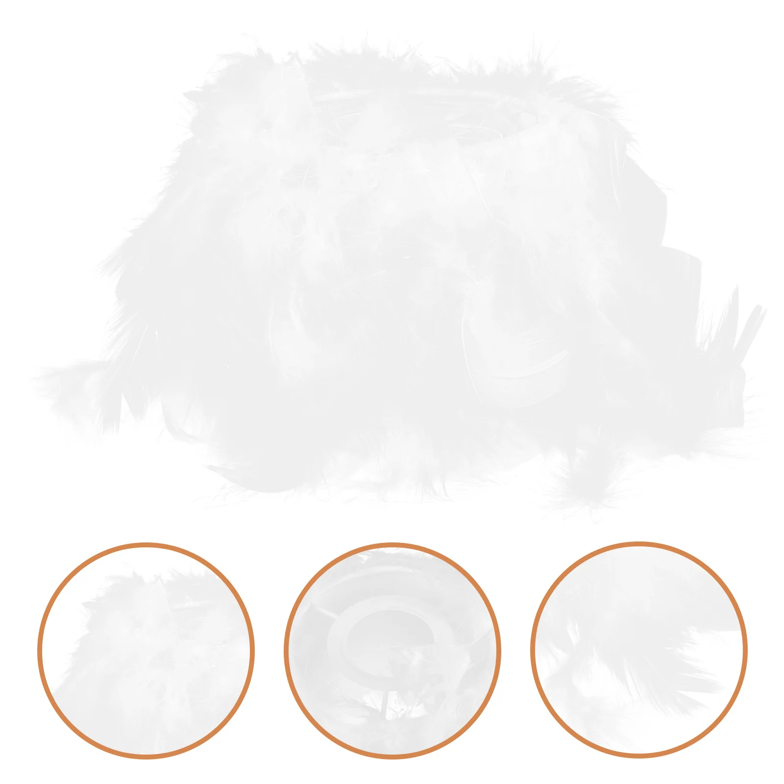 

Faux Plume Lampshade Replacement E27 E14 Desk Lamp Aesthetic Decor Unique Eye-Catching Modern Style Luxurious Look Romantic