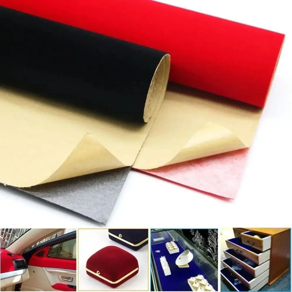 

10pcs/set Peel and Stick Velvet Self Adhesive Felt DIY Craft Soft A4 Quilting Fabric Sticky Back Sheet Colorful