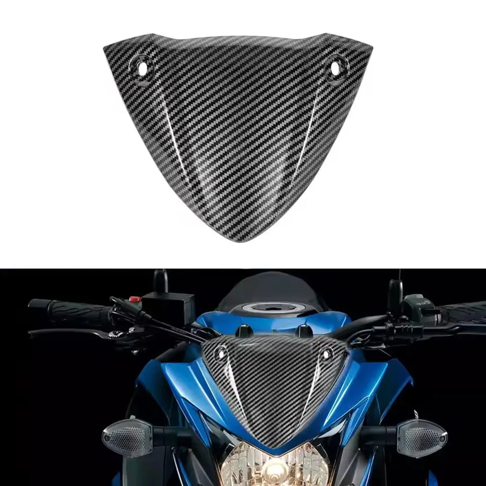

For Suzuki GSXS750 GSX-S750 2017-2025 GSX-S 750 GSXS Carbon Fiber Look Upper Front Headlight Cover Motorcycle Decorative Cover