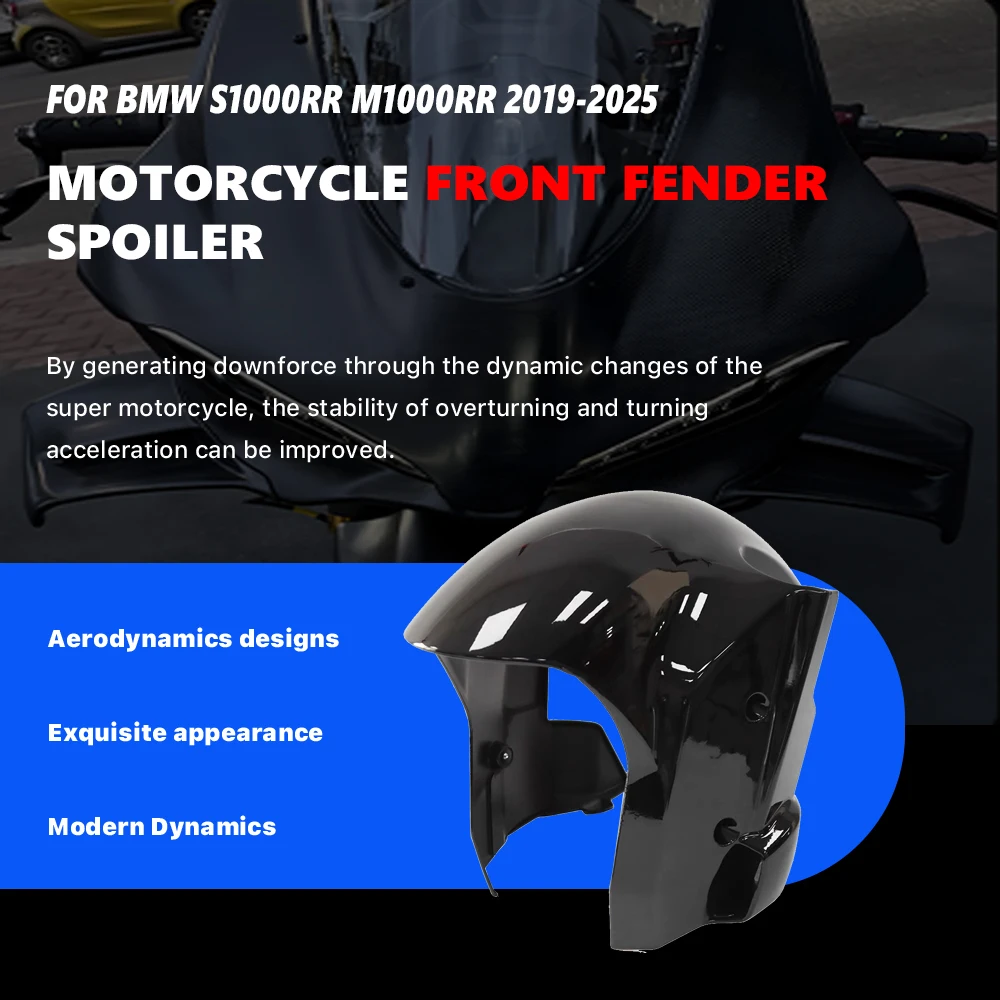 

Motorcycle Front Fender Dust Cover Suitable For BMW S1000RR M1000RR M1000XR S1000XR 2019-2025 High Quality ABS Front Fairing