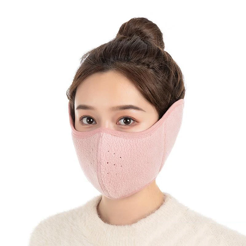 2023 Winter Thickened Thermal Mask Women\'s Outdoor Cold and Wind proof Mask Riding Ear Protector Two in One Mask Washing 1PCS