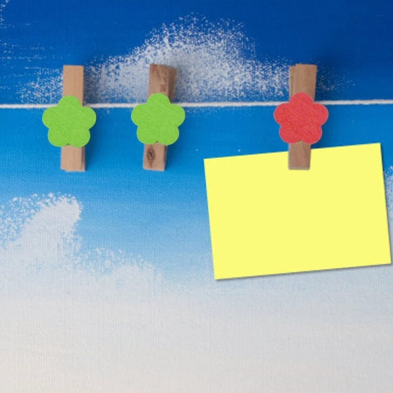 50 ชิ้นคลิปไม้ขนาดเล็กมัลติฟังก์ชั่นที่ใช้งานได้