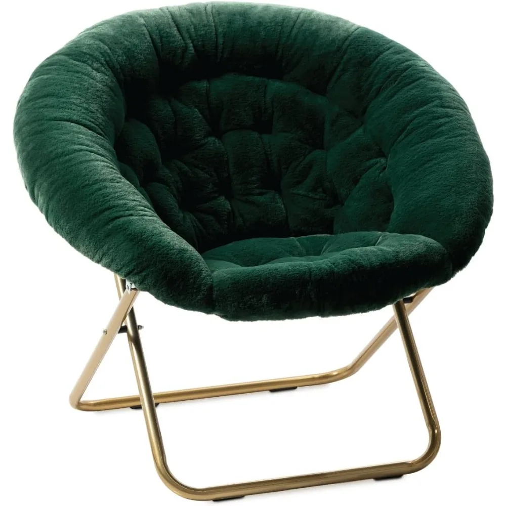 

Modern Living Room Chair, Cozy Chair/Faux Fur Saucer Chair for Bedroom/X-Large, Living Room Chairs