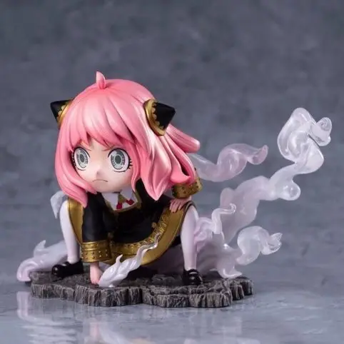 

Коллекционная фигурка с двойной головкой Anya, домашний декор, тематический игровой набор в стиле аниме, праздничный подарок, украшение для рабочего стола, экшн-игрушка, фигурка