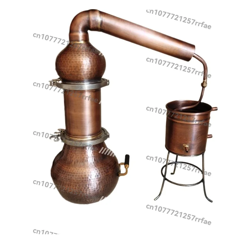 

6.5L vaporizer pure dew distillation machine essential oil extractor ancient pure copper vaporizer purple copper purification