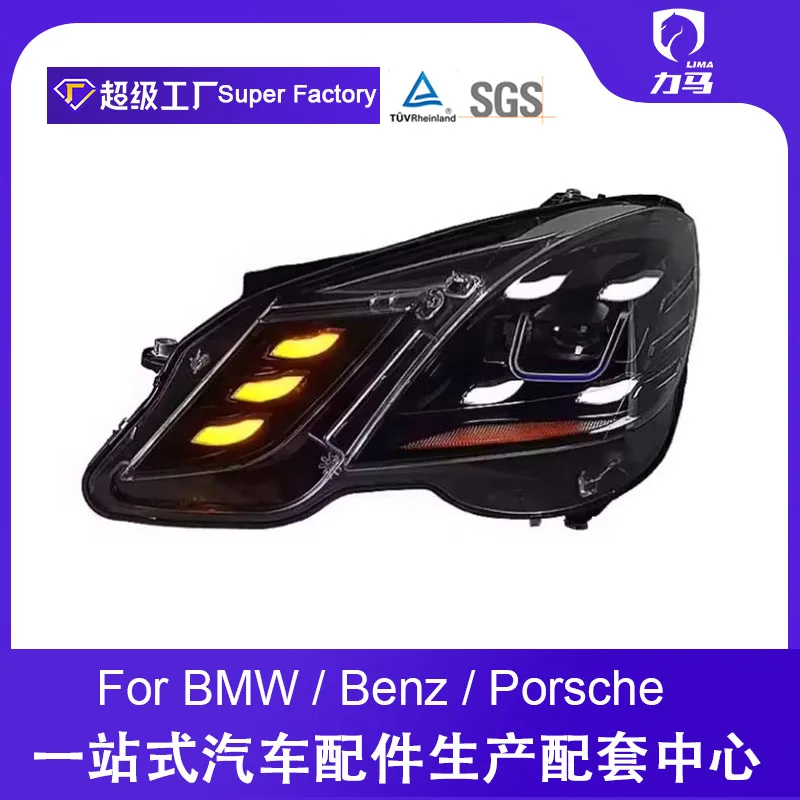 

Suitable for 10-13 Mercedes-Benz E-Class W212 headlight assembly modified LED daytime running light headlight double lens