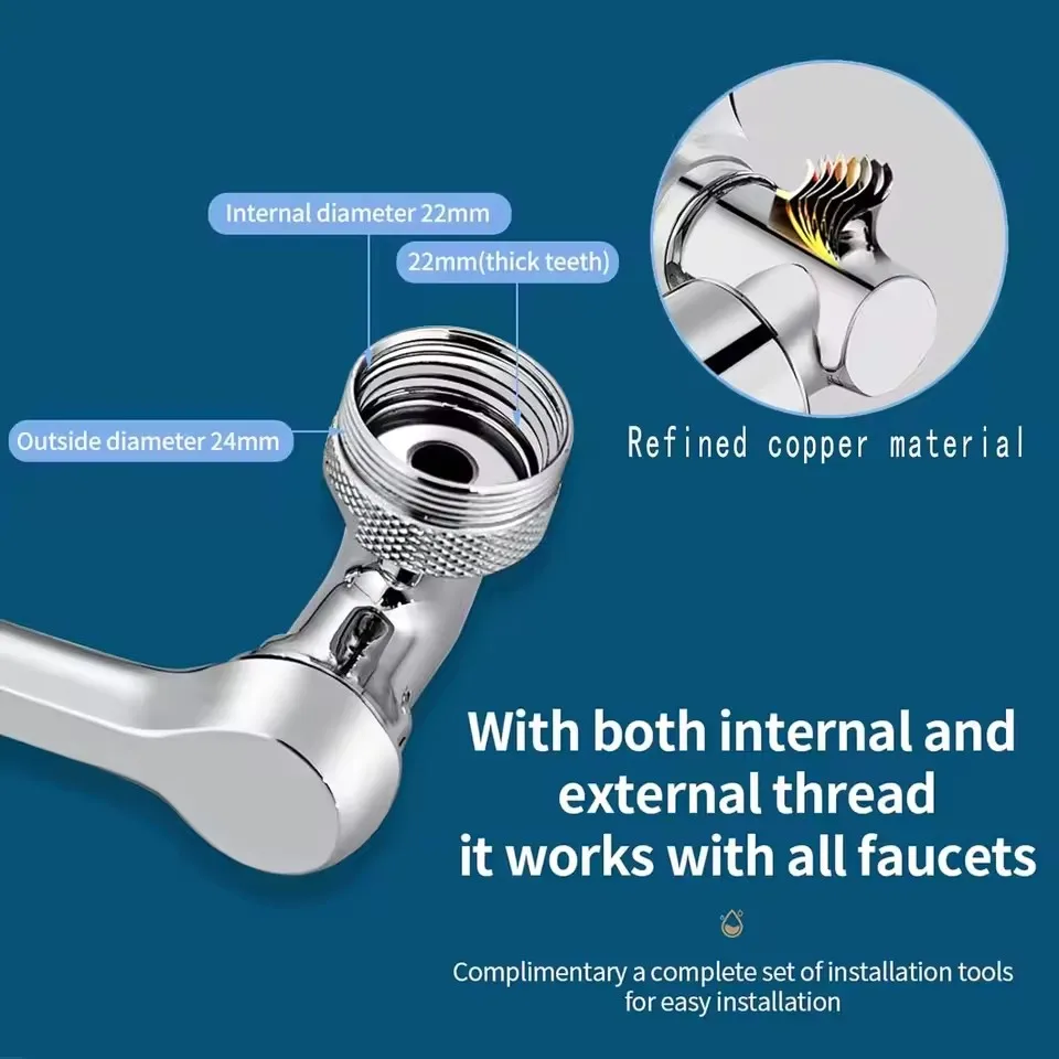 Metal Universal Faucet Extende - огляд і ціна Basin Mixer Tap