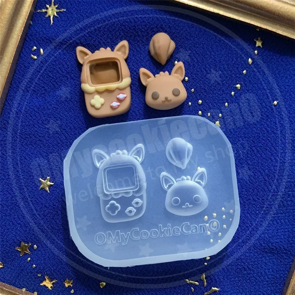 2025 Mini Game Machine Transparent Silicone for Anime Peripheral Transparent Resin Drip Film Mold Super Cute Mini Shaker Mold