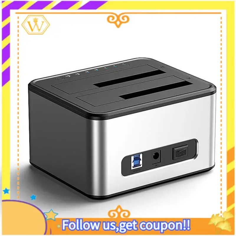 أحدث-2.5/3.5 بوصة SSD حاوية القرص الصلب الخارجي ثنائي الخليج محطة إرساء القرص الصلب SATA إلى USB 3.0 HDD