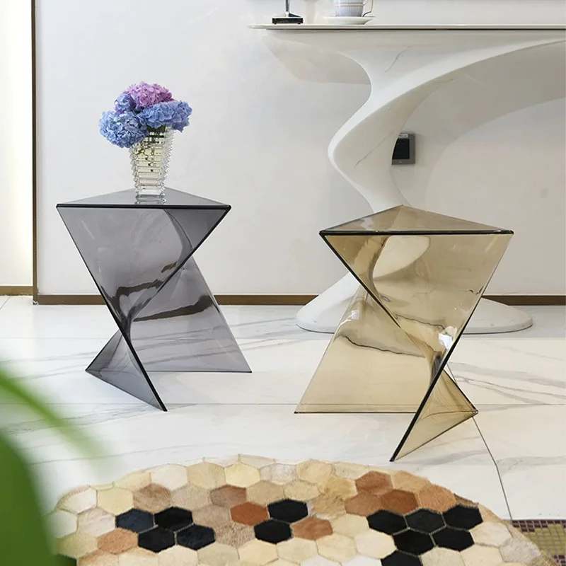 Nordic simple small side table modern small apartment special-shaped table wabi-sabi tea