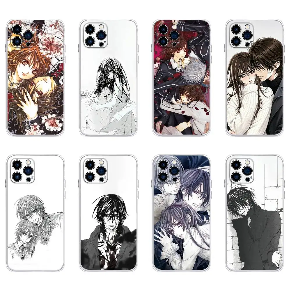 V-Vampire K-Knight Phone Case For iPhone11,12,13,14,15,16,17,Plus,Pro,Max,Plus,Transparent Cover